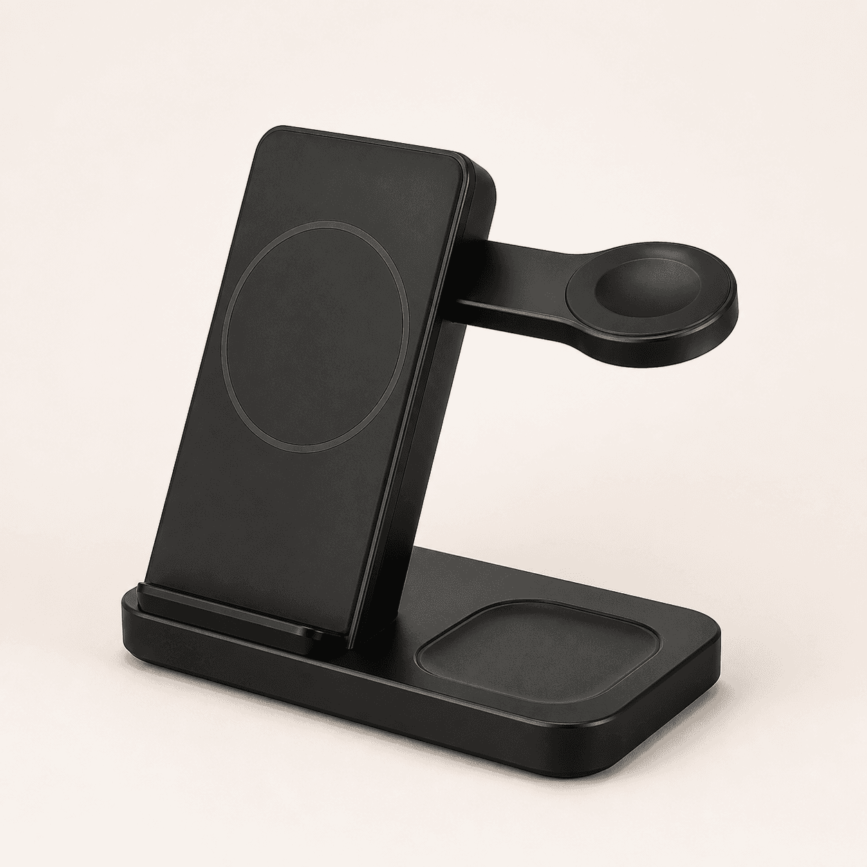 3-in-1 Wireless Charging Station - Black